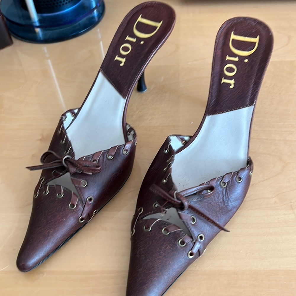 Dior Black Corset size 8 - 39 mules